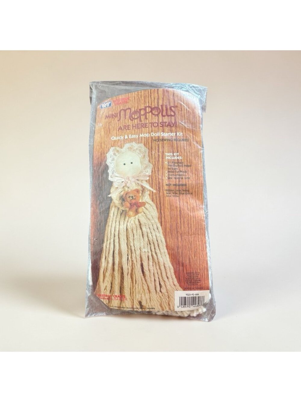 New In Pkg Vintage Mini Mopdoll kit Westrim Crafts #9522 Mop Doll Granny